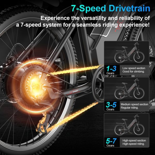 F26 740W Electric Bike - 26" - Image 9
