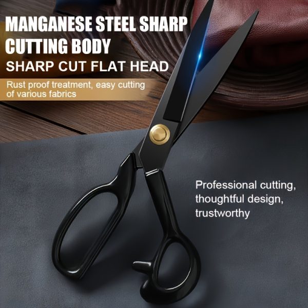 Professional Tailor Scissors 10 Inch for Cutting Fabric Heavy Duty Scissors for Leather Cutting Industrial Sharp Sewing Shears for Home Office Artists Dressmakers - Image 5