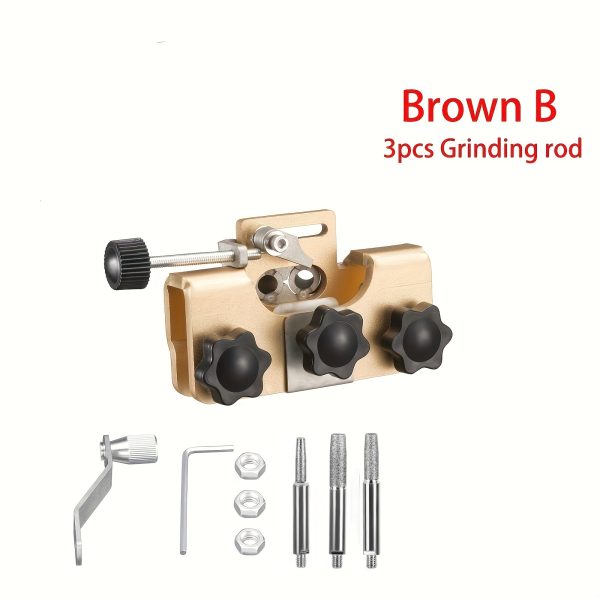 1pc Portable Electric Chainsaw Grinder Tool with Chain Saw Sharpeners and Woodworking Grinding Stones - Image 7