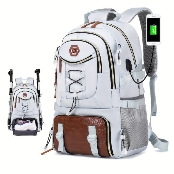 Travel Backpack with USB Charging Lightweight 40L Multi-Functional Travel Backpack - Image 3