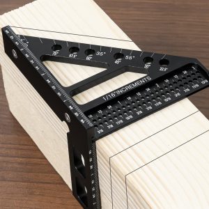Precision Aluminum High-Accuracy Aluminum Alloy Precision 45/90 Degree Multi-Angle Measuring Ruler