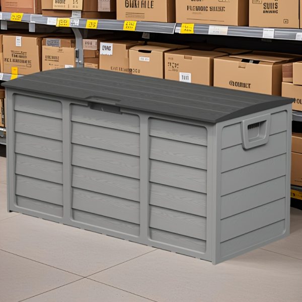 75 Gallon Resin Deck Storage Box with Handles, Storage Container for Home, Kitchen, Retail Stores, And Merchandise Organization, Box, Cabinet, Rack for Outdoor Storage - Image 8