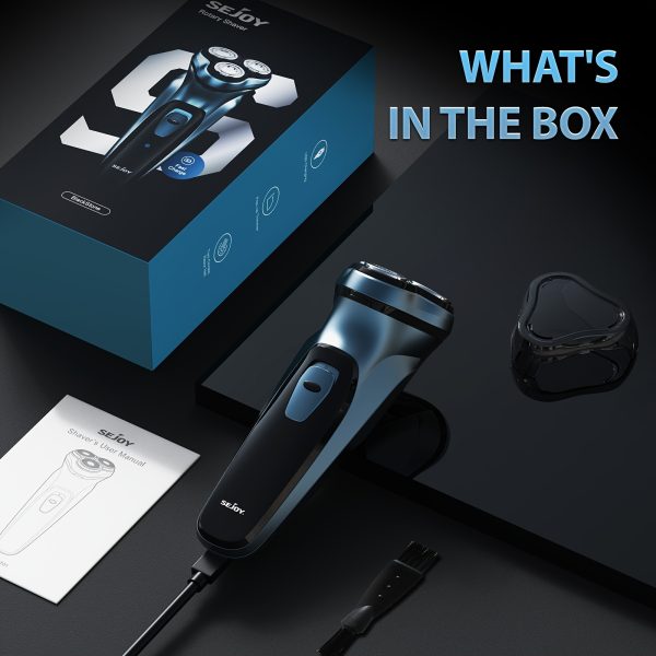 Sejoy Electric Razor for Men, Electric Face Shaver, Cordless Washable Rechargeable Shaving Machines, Fast Charging, best gift - Image 13