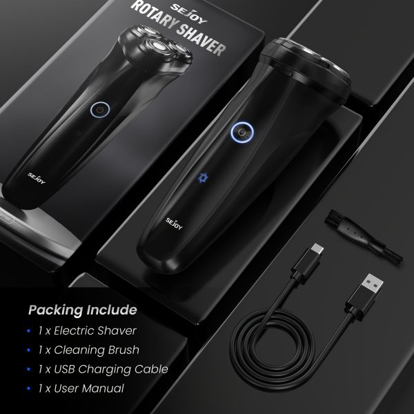 Sejoy Electric Razor for Men, Electric Face Shaver, Cordless Washable Rechargeable Shaving Machines, Fast Charging, best gift - Image 9
