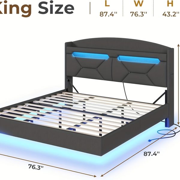 LED King Bed Frame - Image 10
