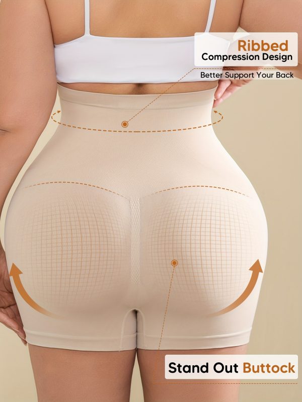 Women'S High-Waist High-Stretch Belly Support Fabric with Abdominal Functionality, Ribbed Back Support Maternity Shorts, Comfortable and Breathable Suitable for the Full Pregnancy Cycle, Maternity Clothing|Breathable Fabric|Elastane Fabric - Image 5