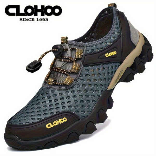 Handcrafted Cold-Adhesive Mesh Shoes - Thick Rubber Soles for Outdoor Casual Sports for Men - Image 4