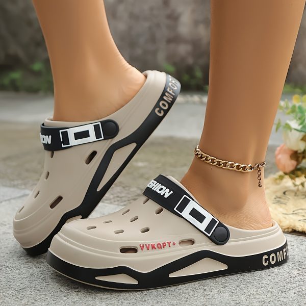 Unisex Fashion Clogs, Spring/Summer Casual Open Toe Slides, EVA Material, Soft Sole, Breathable Outdoor Beach Sports Sandals - Image 8