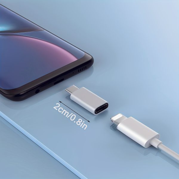 2pcs Set, Lightning Female To USB C Male Adapter - Image 3