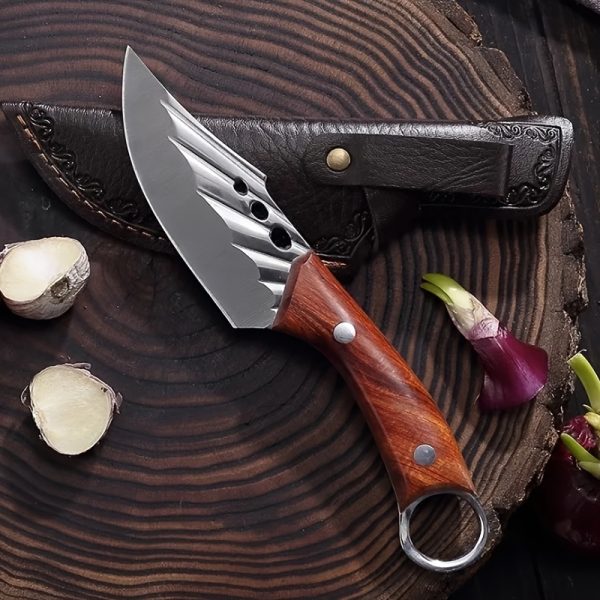 1pc Kitchen Boning Knife, Fixed Blade, With Sheath, Suitable for Family, Camping, Cutting Knife - Image 3