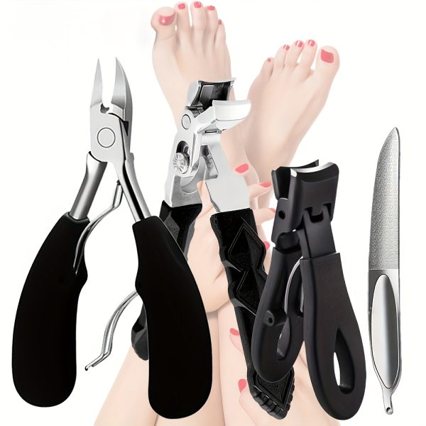 1pc Heavy-Duty Stainless Steel Nail Clippers for Thick Nails, Concave Blade & Large Opening Design, Elderly-Friendly Precision Trimmer with Long Handle, Men's Toenail & Fingernail Care, Durable Nail Tool - Image 13