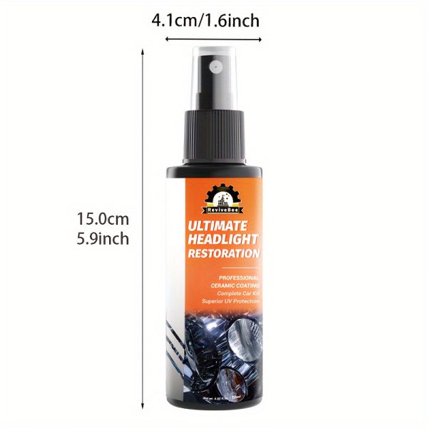 Ultimate Headlight Restoration, Universal Headlight Restoration Kit - Removes Yellowing & Scratches, Restores Clarity - Car Headlight Lens Polisher & Cleaning Solution, Suitable for All Vehicle Types - Image 2
