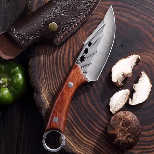 1pc Kitchen Boning Knife, Fixed Blade, With Sheath, Suitable for Family, Camping, Cutting Knife - Image 5