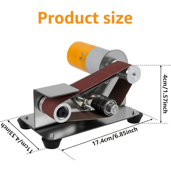 37pcs/107pcs 3-in-1 Mini Belt Sanding Machine -15 Degree Knife Sanding Machine, Electric Desktop Sanding Machine, 7 Adjustable Speed Buffer Polishing Machines, Suitable for DIY Metal And Wood Handicrafts, Tools, And Tool Polishing (with Kit) - Image 2