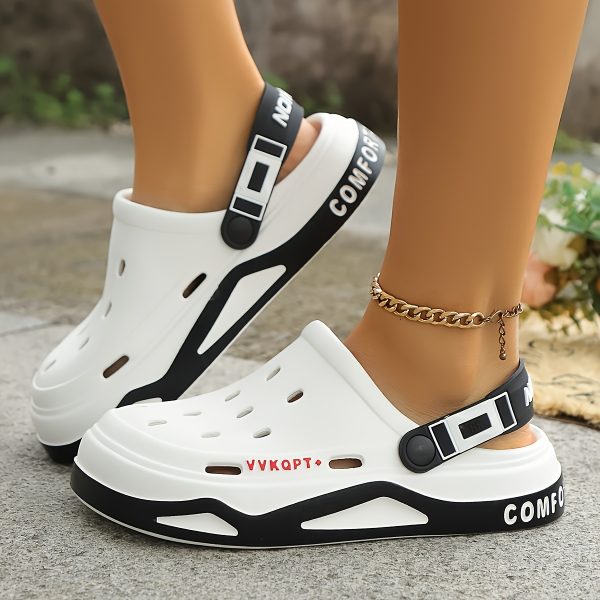 Unisex Fashion Clogs, Spring/Summer Casual Open Toe Slides, EVA Material, Soft Sole, Breathable Outdoor Beach Sports Sandals - Image 4