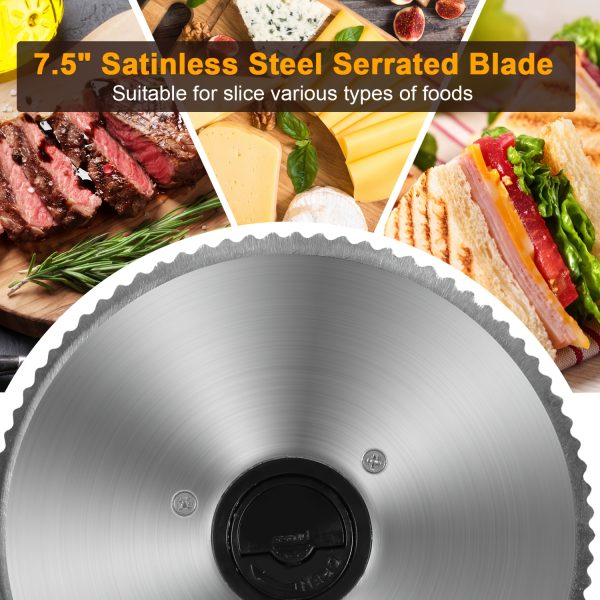 Stainless Steel Electric Meat Slicer with Youngsters Lock, - Image 10