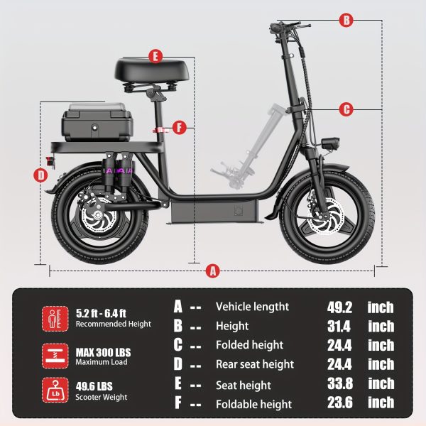 740W Adult Electric Scooter with Seat - Image 18