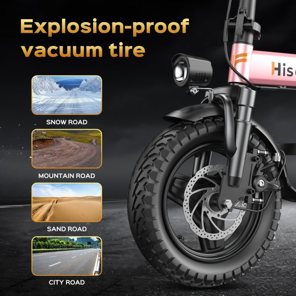 Hisent Adult Foldable Electric Bike - 740W High-Speed e-Bike - Image 5