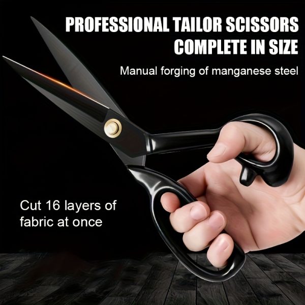 Professional Tailor Scissors 10 Inch for Cutting Fabric Heavy Duty Scissors for Leather Cutting Industrial Sharp Sewing Shears for Home Office Artists Dressmakers