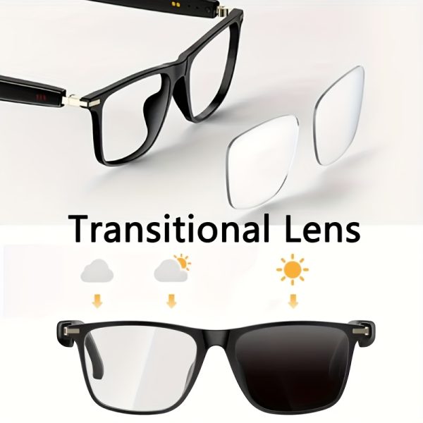 AI Smart Glasses, Supports 160 Languages Real-Time Translation, New Multifunctional Audio Glasses with Built-in Microphone and Speaker, HD Voice Calls & HIFI Music Quality, Music Playback and Hands-Free Calls, Physical Color Changing Lenses, High-Quality, Suitable for Comfortable Cycling, Safe Driving, Fun Fishing, Relaxation Travel, and Daily Office Wear, Holiday Gift - Image 3