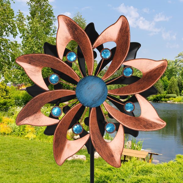 Outdoor Wind-Powered Rotating Windmill with Ground Stake, a Metal 360-Degree Double-Sided Windmill for Garden, Yard, And Lawn Decoration, Gift. - Image 5