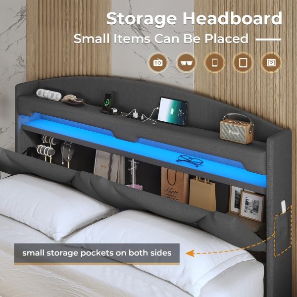 LED King Bed Frame - Image 8