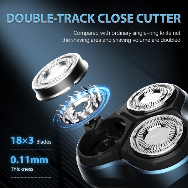 Sejoy Electric Razor for Men, Electric Face Shaver, Cordless Washable Rechargeable Shaving Machines, Fast Charging, best gift - Image 7