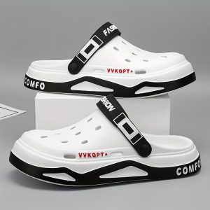 Unisex Fashion Clogs, Spring/Summer Casual Open Toe Slides, EVA Material, Soft Sole, Breathable Outdoor Beach Sports Sandals