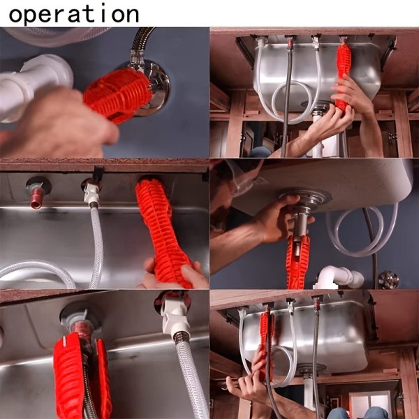 8-in-1 Multi-Functional Sink & Bathroom Wrench - Heavy-Duty Metal Adjustable Tool with Ergonomic Grip for Faucets, Angle Valves, Pipe Installation & Repair - Tight Space Plumbing Tool for DIY & Professional Use, Bathroom Faucets for Sinks, Versatile Tool Design, Robust Construction, Compact Design, Sturdy Build, Maintenance Workers - Image 7