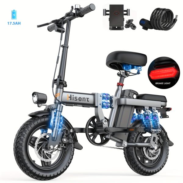 Hisent Adult Foldable Electric Bike - 740W High-Speed e-Bike - Image 7
