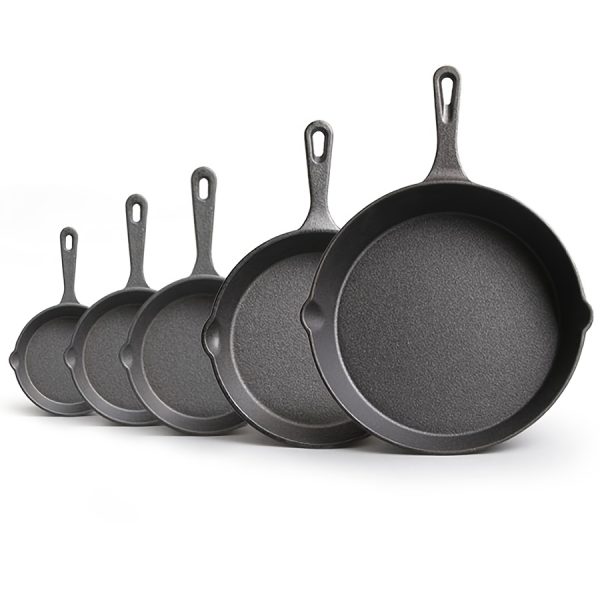 Cast Iron Skillet 3pcs-4pcs and 5pcs Cast Iron Skillet Set