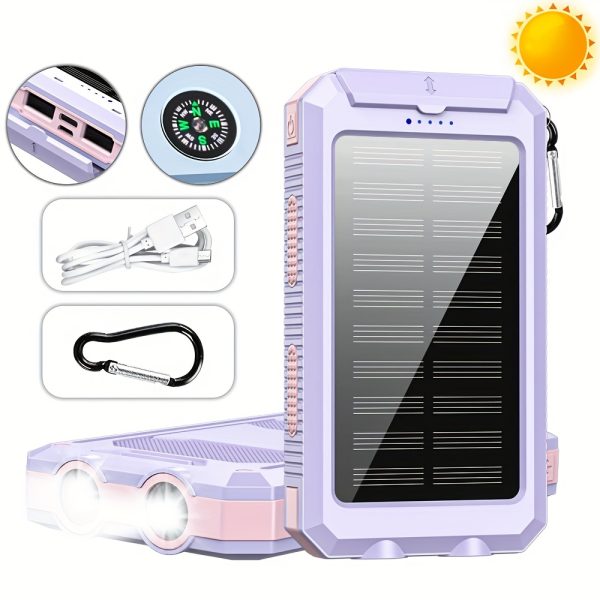 Best Gift, Solar Power 30000mAh Large Capacity Portable Charger - Image 4