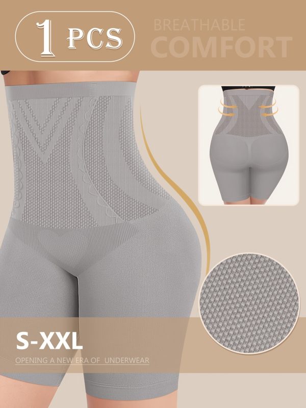 1pc Women'S High-Waist Breathable Comfort Shapewear Boxer Briefs - Seamless, Butt-Lifting, S-XXL Size, Elegant Solid Color Underwear for Everyday & Special Occasions, High Waisted Boxer Shorts, Butt Lifting Underwear, Minimalist Underwear, Comfortable Fit - Image 5