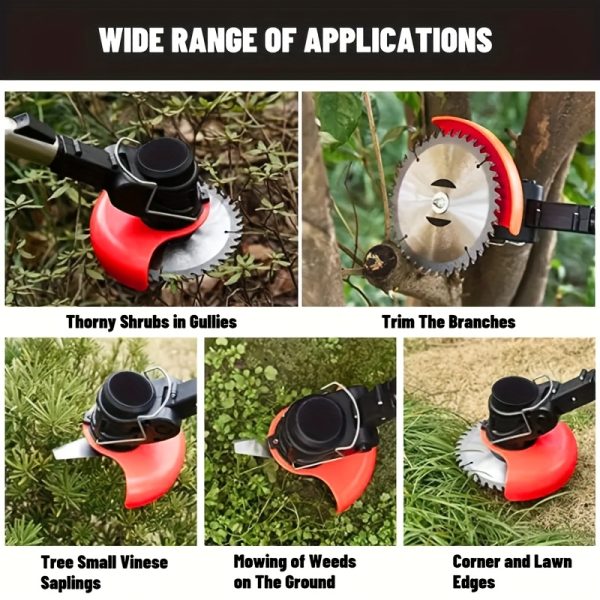 Heavy-Duty Electric Lawn Mower with 2 Batteries & 3 Blades - Cordless Lawn Edger, Powerful Motor, Quick Charge, Portable for Residential/Commercial Use, Ideal Father's Day Gift for Homeowners - Compatible with US Outlet (120V-240V), Residential Garden Care, Sleek Garden Equipment, Durable Plastic Body - Image 7