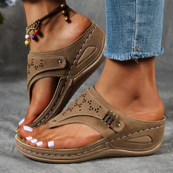 Trendy And Fashionable Women'S Beach Slippers, Comfortable And Casual For Outdoor Wear, Summer Lazy Shoes - Image 4