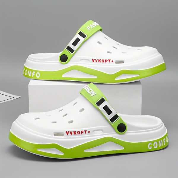 Unisex Fashion Clogs, Spring/Summer Casual Open Toe Slides, EVA Material, Soft Sole, Breathable Outdoor Beach Sports Sandals - Image 11