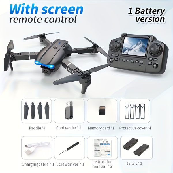 NEW Drone MAX Upgrade Edition Drone with Screen Control, Dual Camera, Obstacle Avoidance, Brushless Motor, Foldable Arms, Ideal for Night Flying, Remote Control with Screen - Image 7