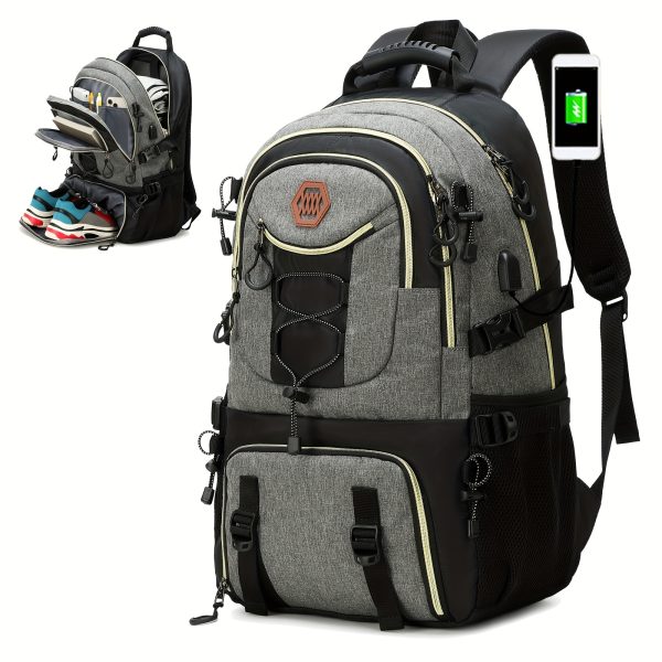 Travel Backpack with USB Charging Lightweight 40L Multi-Functional Travel Backpack - Image 5