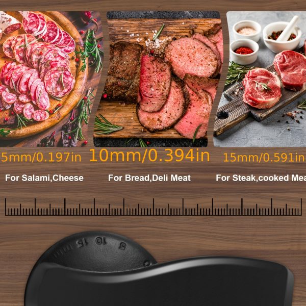 Stainless Steel Electric Meat Slicer with Youngsters Lock, - Image 5