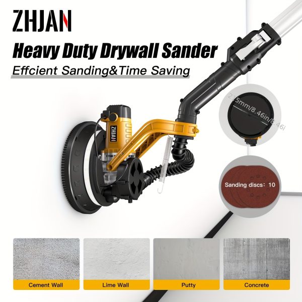 ZHJAN Drywall Sander/with Vacuum Auto Dust Collection - Image 3