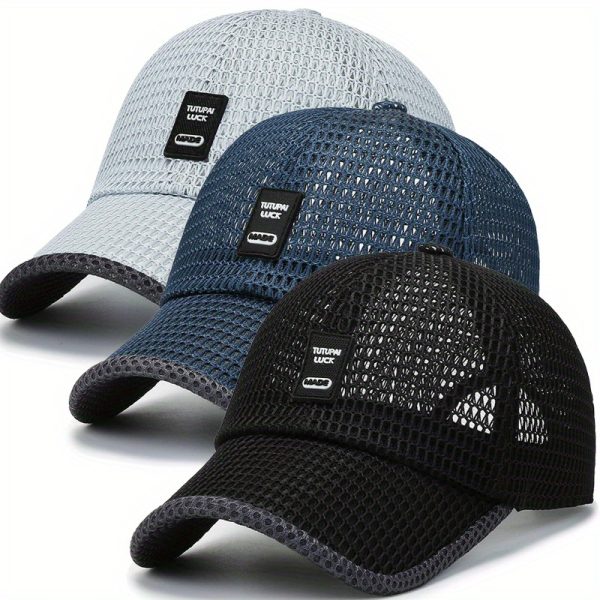 3pcs set, summer shade duckbill cap, outdoor breathable sports baseball cap, a good choice for travel, vacation, running, fishing, hiking, camping, and holiday gift giving - Image 9