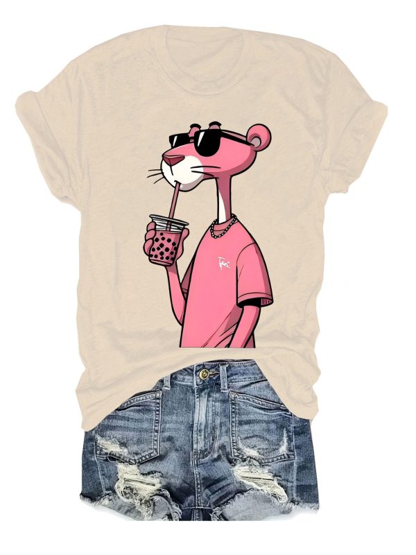 Pink Panther Print Polyester - Image 4