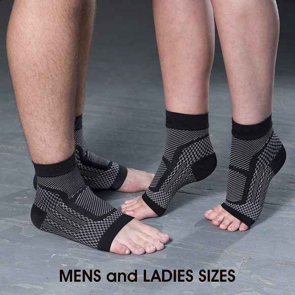 Sports Ankle Brace Compression Sleeve, Nylon 80% Spandex 20% Knit Fabric, All-Season Support, Hand Wash Only, Breathable Heel Protector for Men and Women - Image 3