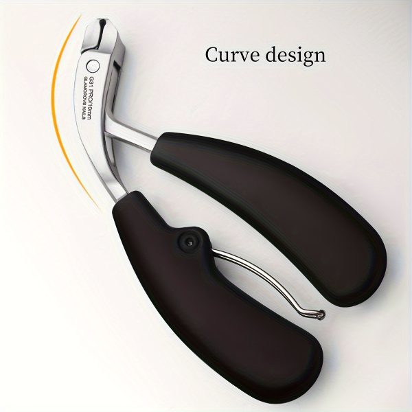 1pc Heavy-Duty Stainless Steel Nail Clippers for Thick Nails, Concave Blade & Large Opening Design, Elderly-Friendly Precision Trimmer with Long Handle, Men's Toenail & Fingernail Care, Durable Nail Tool - Image 10