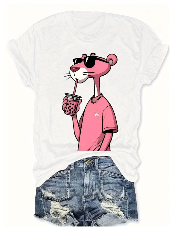 Pink Panther Print Polyester - Image 3