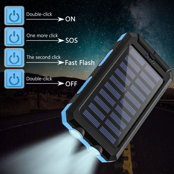 Best Gift, Solar Power 30000mAh Large Capacity Portable Charger - Image 9