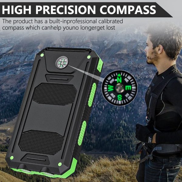 Best Gift, Solar Power 30000mAh Large Capacity Portable Charger - Image 11