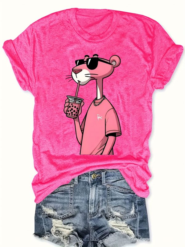 Pink Panther Print Polyester - Image 6