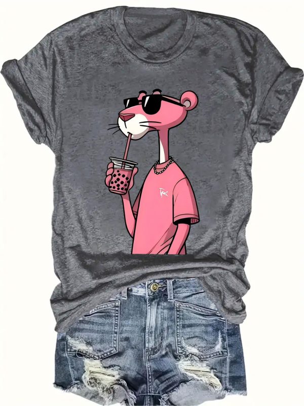 Pink Panther Print Polyester - Image 5
