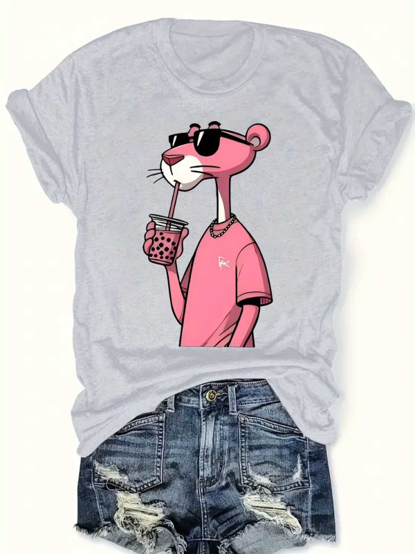 Pink Panther Print Polyester - Image 7